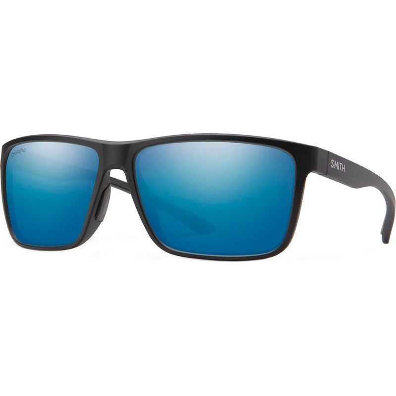 Smith Riptide Matte Black With Chromapop Polarised Glass Blue Mirror Lens