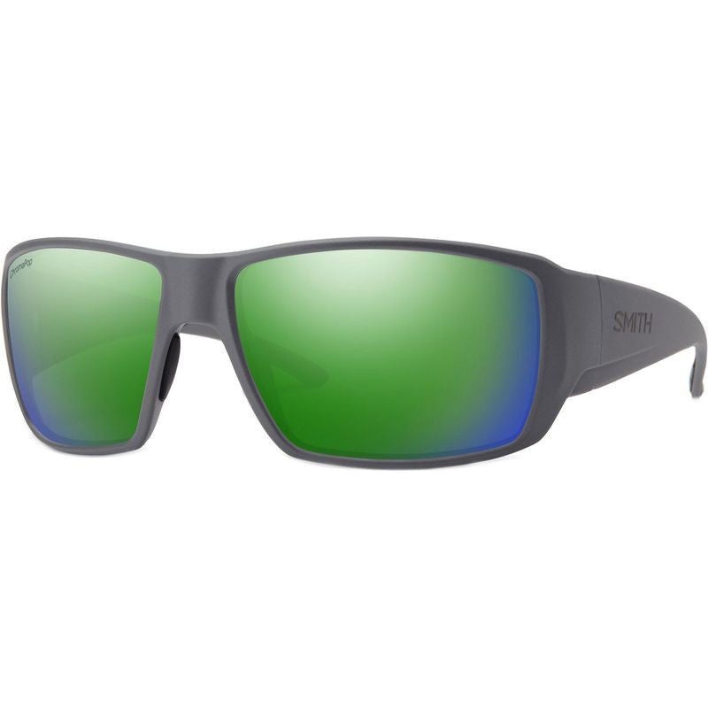 Smith Guides Choice Matte Cement With Chromapop Glass Polarised Green Mirror Lens