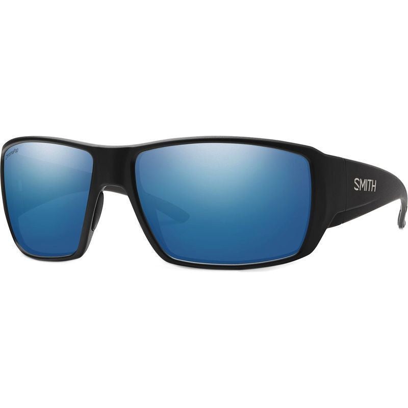 Smith Guides Choice S Matte Black With Chromapop Polarised Glass Blue Mirror Lens