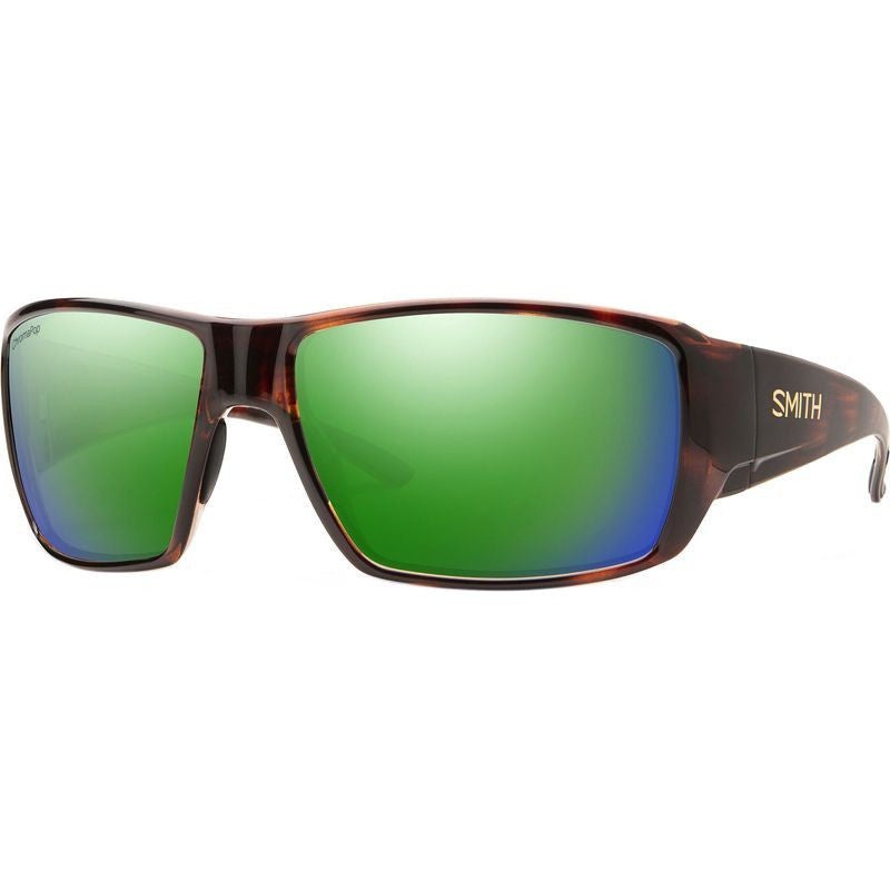Smith Guides Choice XL Tortoise With Chromapop Glass Polarised Green Mirror Lens