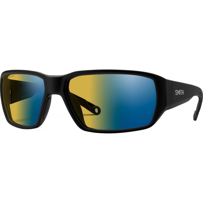 Smith Hookset Matte Black With Chromapop Polarchromic Yellow Blue Mirror Lens