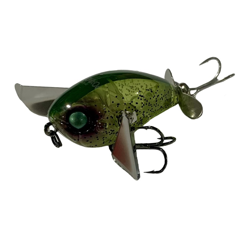 Jackall Mirco Pompadour 42MM|BUG MATTE BLACK|WATERMELON SEED|BROWN DOG