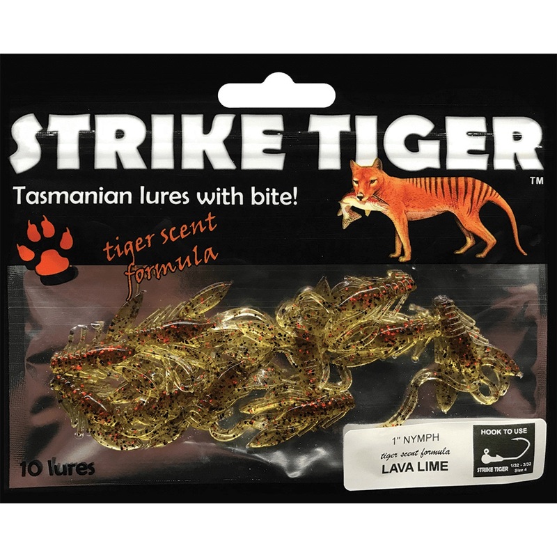 Strike Tiger 1” Nymph|GUM BEETLE|COFFEE|BLUEBOTTLE|BLACK CAVIAR|LAVA LIME|BLACK MINT|GINGER BEER|BLACK N GOLD|GREEN HONEY