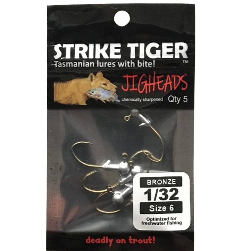 Strike Tiger Jighead Bronze 1/32 #6 (5 PK)