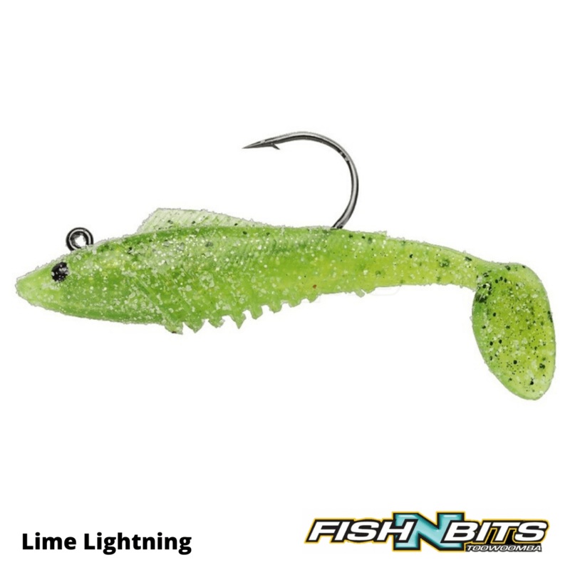 Squidgie – Slickrig 80mm|Lime Lightning|Black Gold