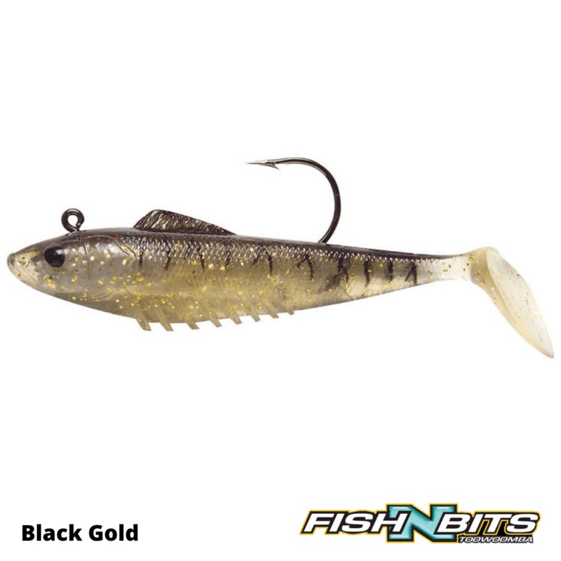 Squidgie – Slickrig 80mm|Lime Lightning|Black Gold