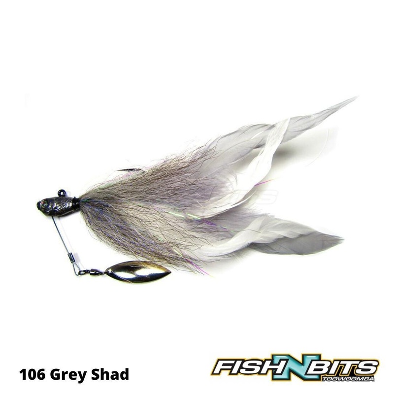 Hog Farmer – Underspin|101 Lemon Berry|102 Albino|103 Grey Ghost|105 Albino Chartreuse|106 Grey Shad|104 Mad Boar|3/8oz|1/2oz|5/8oz|3/4oz|1oz|1 1/2oz