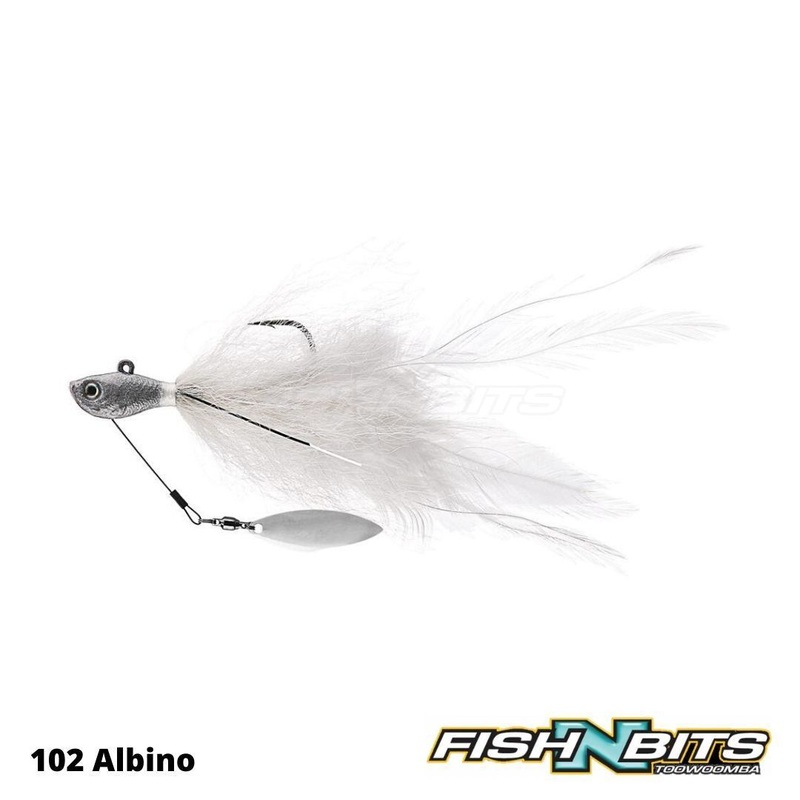 Hog Farmer – Underspin|101 Lemon Berry|102 Albino|103 Grey Ghost|105 Albino Chartreuse|106 Grey Shad|104 Mad Boar|3/8oz|1/2oz|5/8oz|3/4oz|1oz|1 1/2oz