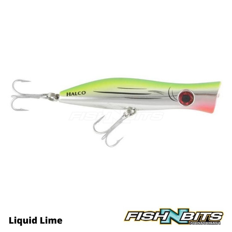 Halco – Roosta Popper 105|Pilchard|White Red Head|Fusilier|Bonito|Stripey|Liquid Lime|Fifo|Hoodlum