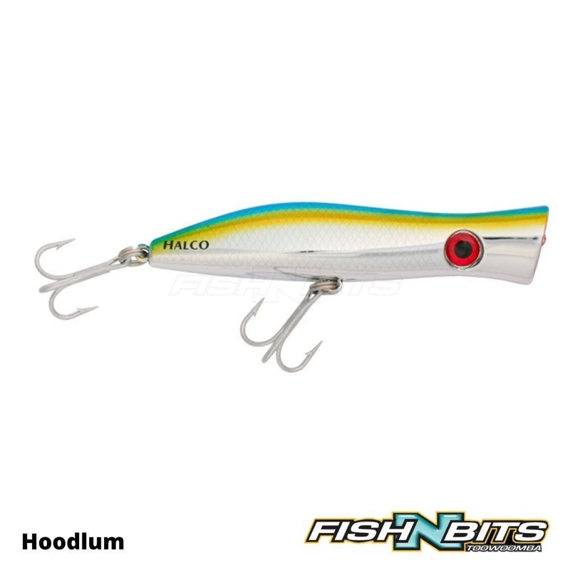 Halco – Roosta Popper 135|White Red Head|Liquid Lime|Hoodlum|Stripey|Pilchard