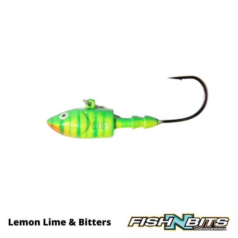 Smak – Jig Heads|Baby Bass|Polar Bear|Sargent|Matte Black|Lemon Lime & Bitters|Tennessee Shad|Smoke Yellow Core|1/4oz 3/0|1/2oz 3/0|5/8oz 3/0|3/4oz 3/0|3/8oz 3/0