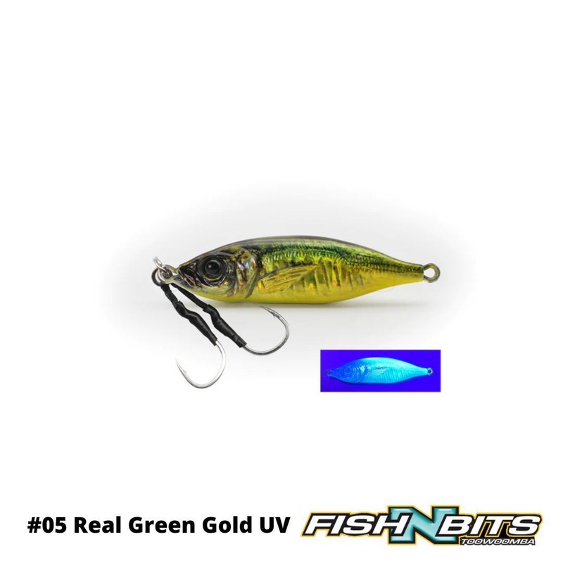 Little Jack – Metal Adict 20g||05 Real Green Gold UV||01 Kiwami Ma-Aji||06 Hikari-Aji||07 Chart Head Glow Belly Aji