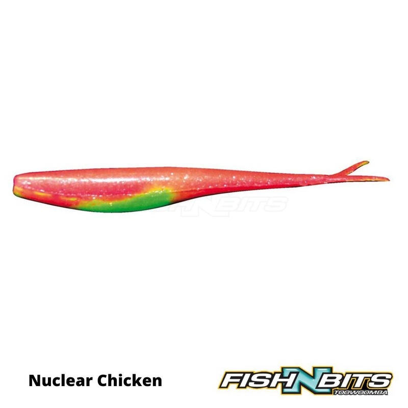 Berkley – Gulp Jerk Shad 5”|Glow|Nuclear Chicken