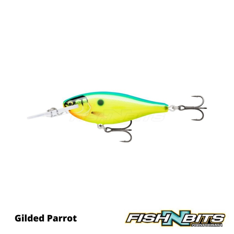 Rapala – Shad Rap Elite 55|Gilded Matte Black UV|Gilded Twilight Zone|Gilded Mangrove Minnow|Gilded Parrot|Gilded Chartreuse Orange Belly|Plated Bone Craw