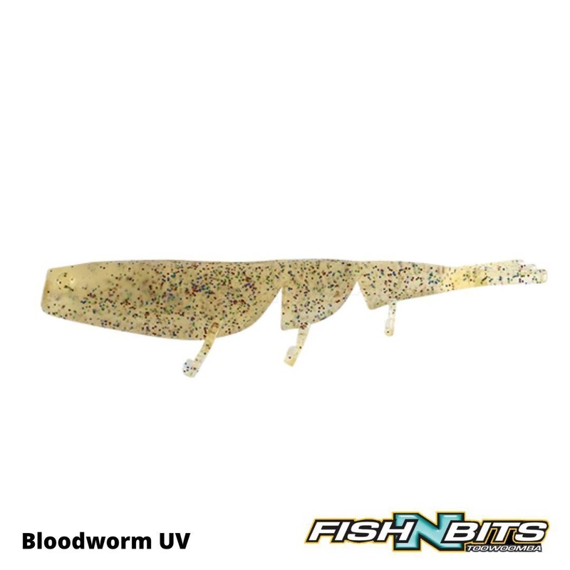 Daiwa Bait Junkie – Prawn 3”|Yabbie UV|Motor Oil UV|Bloodworm UV|Whitebait|Opening Night|Clear Gold