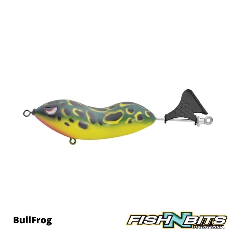 Spro – Cyclone Prop Frog Jr|Bullfrog|Chrome Orange|Clear Nasty Shad|Chrome