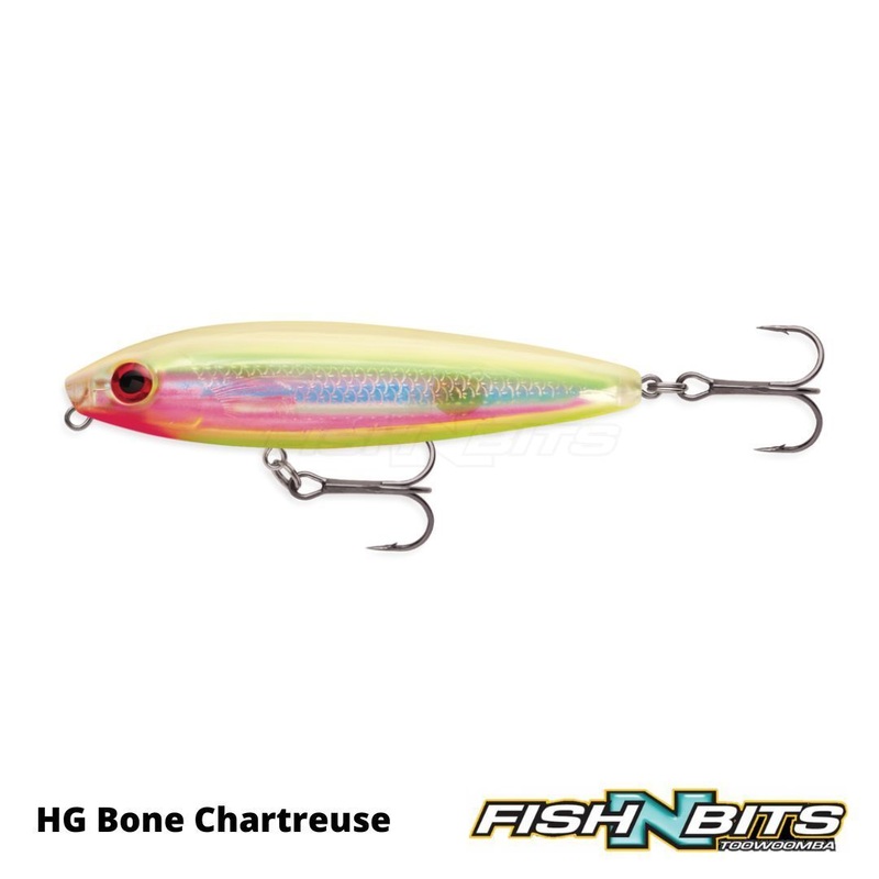Rapala – Skitter Walk 11cm|HG Bone Chartreuse|Black Chartreuse Head|Gold Chrome