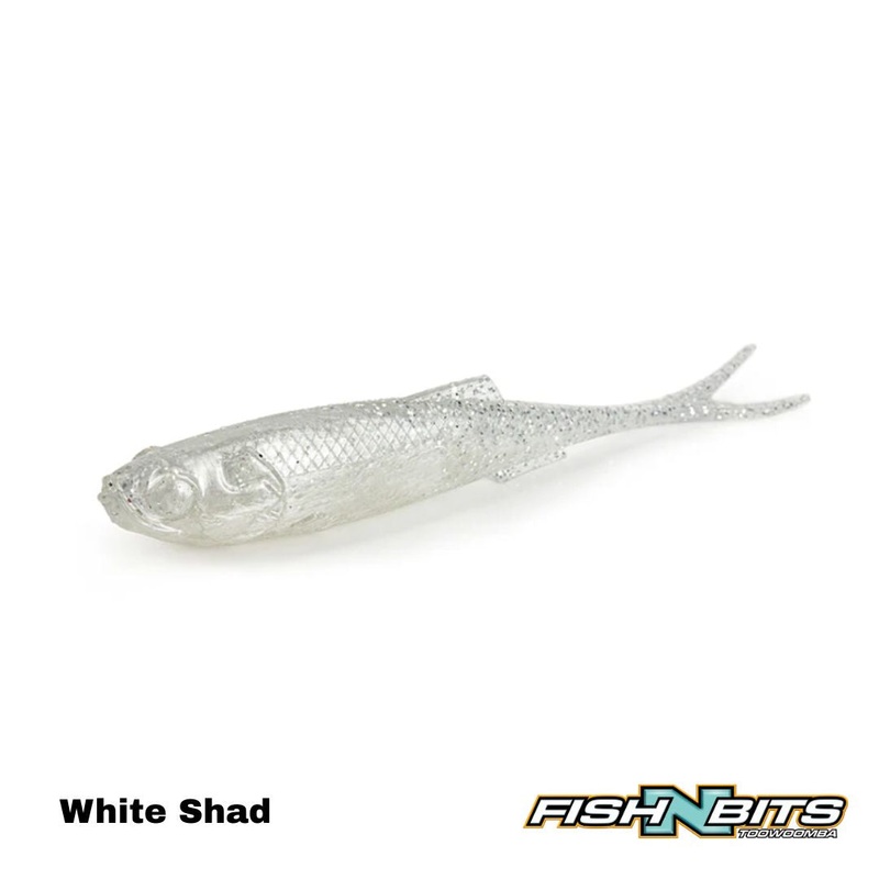 Molix – Fork Flex 3”|White Shad|Wakasagi|Metallic Back Orange|UV Blue Back Chart|Electric Smoke Shad