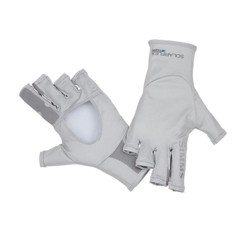 Simms SolarFlex Sun Glove|Ash|Cloud Camo Grey|Sterling|Hex Flo Camo Steel|Bimini Blue|S|M|L|XL|XS|XXL