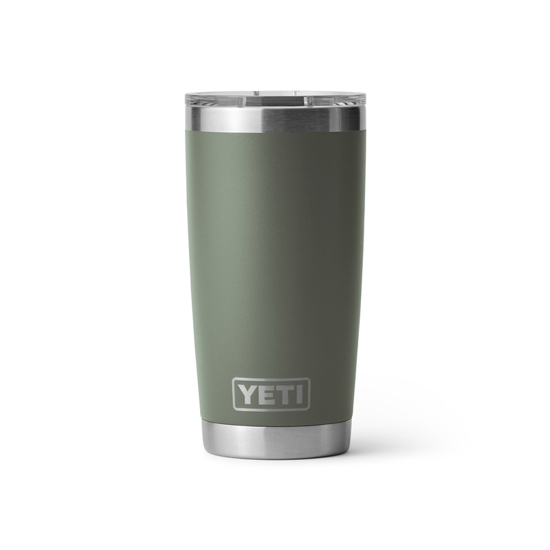Yeti Rambler 20 oz. Tumblers|20 oz.|Camp Green|Stainless|Black|White|Navy|Clay|Harvest Red|Highlands Olive|Sagebrush Green|Sandstone Pink|Offshore Blue|Bimini Pink|Nordic Purple|Nordic Blue|High Desert Clay|Rescue Red|Charcoal|Power Pink MS|Agave Teal|Big