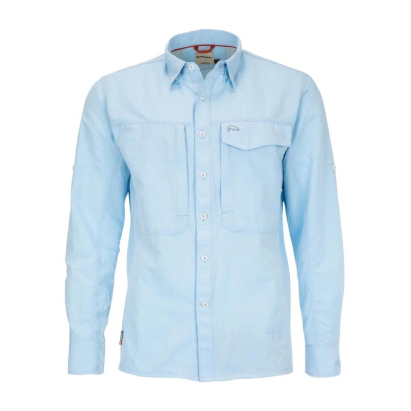 Simms Guide Long Sleeve Shirt|Sky|Nightfall|Pale Green|Cinder|Neptune|M|L|XL|XXL