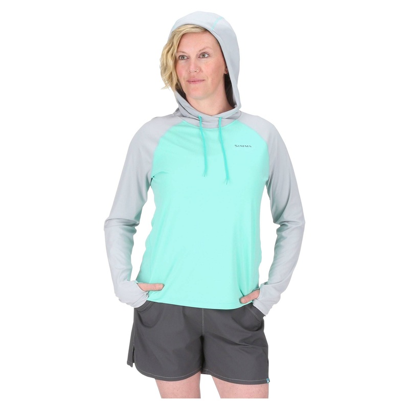 Simms Solarflex Hoody Womens|S|M|L|XL|XS|Aruba Heather|Garnet Heather|Sea Breeze|Orange Maple Heather Full-zip|Steel Blue Heathers|Cinder Heather