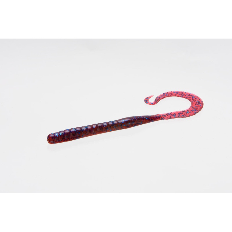 Zoom Mag II Worm|Black Red Glitter|Plum|Junebug|Pumpkin and Chartreuse|Watermelon Seed|Green Pumpkin|Red Shad|Black|Tequila Sunrise|Watermelon Red|9 inches|20 Pack