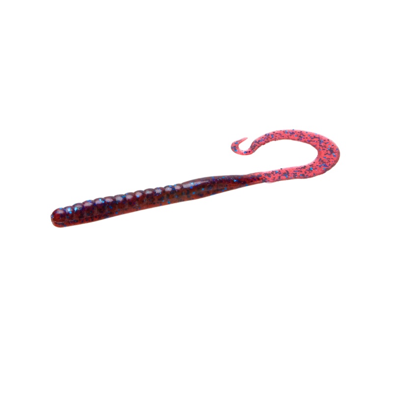 Zoom Mag II Worm|Black Red Glitter|Plum|Junebug|Pumpkin and Chartreuse|Watermelon Seed|Green Pumpkin|Red Shad|Black|Tequila Sunrise|Watermelon Red|9 inches|20 Pack