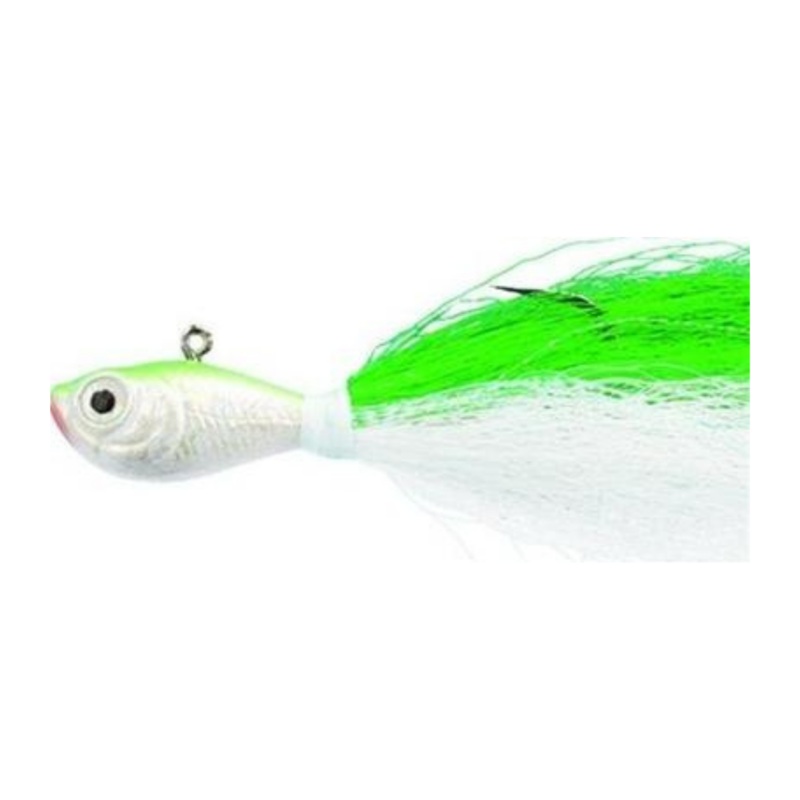 SPRO Bucktail Jig|1/2 oz.|3/4 oz.|1 oz.|2 oz.|Chartreuse|White|Crazy Chartreuse|Yellow|Mullet