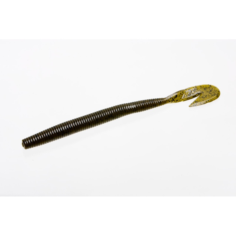 Zoom Mag U-Vibe Speed Worm|Plum|Green Pumpkin|Watermelon Red|Green Pumpkin Blue|Tilapia|Tilapia Magic|Black Sapphire|Junebug|7 inches|8 Pack