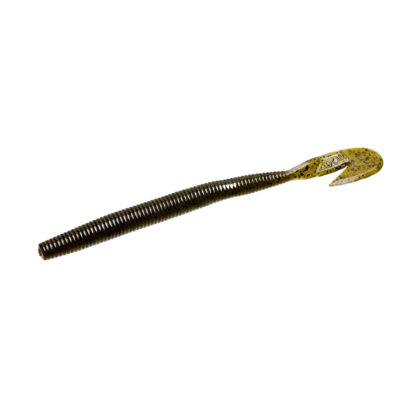 Zoom Mag U-Vibe Speed Worm|Plum|Green Pumpkin|Watermelon Red|Green Pumpkin Blue|Tilapia|Tilapia Magic|Black Sapphire|Junebug|7 inches|8 Pack