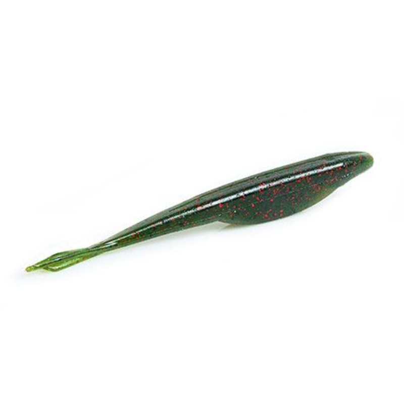 Yamamoto D Shad|Watermelon with Black and Red|Green Pumpkin with Black Flake|Disco Green|Olive Shad|Perch|Smoke Shad|Pearl White|7 Pack|One Size