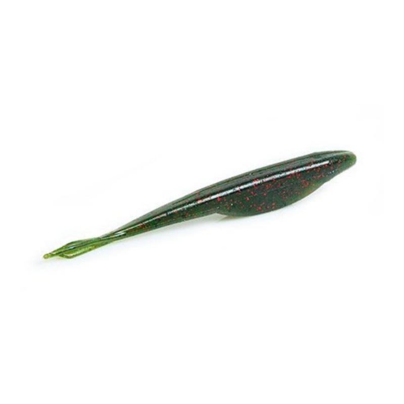 Yamamoto D Shad|Watermelon with Black and Red|Green Pumpkin with Black Flake|Disco Green|Olive Shad|Perch|Smoke Shad|Pearl White|7 Pack|One Size