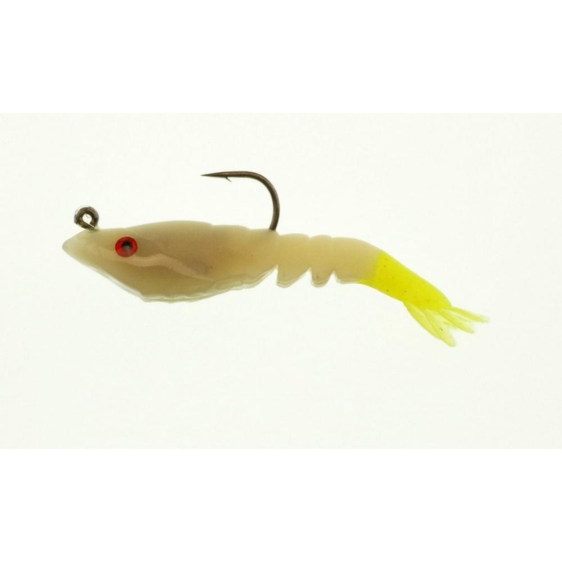 Berkley Rattle Shrimp|3in|3.5in|Costal Candy|Glow/Chartreuse|Natural|New Penny