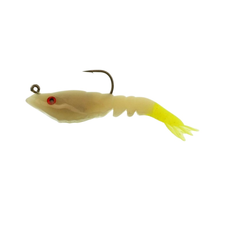 Berkley Rattle Shrimp|3in|3.5in|Costal Candy|Glow/Chartreuse|Natural|New Penny