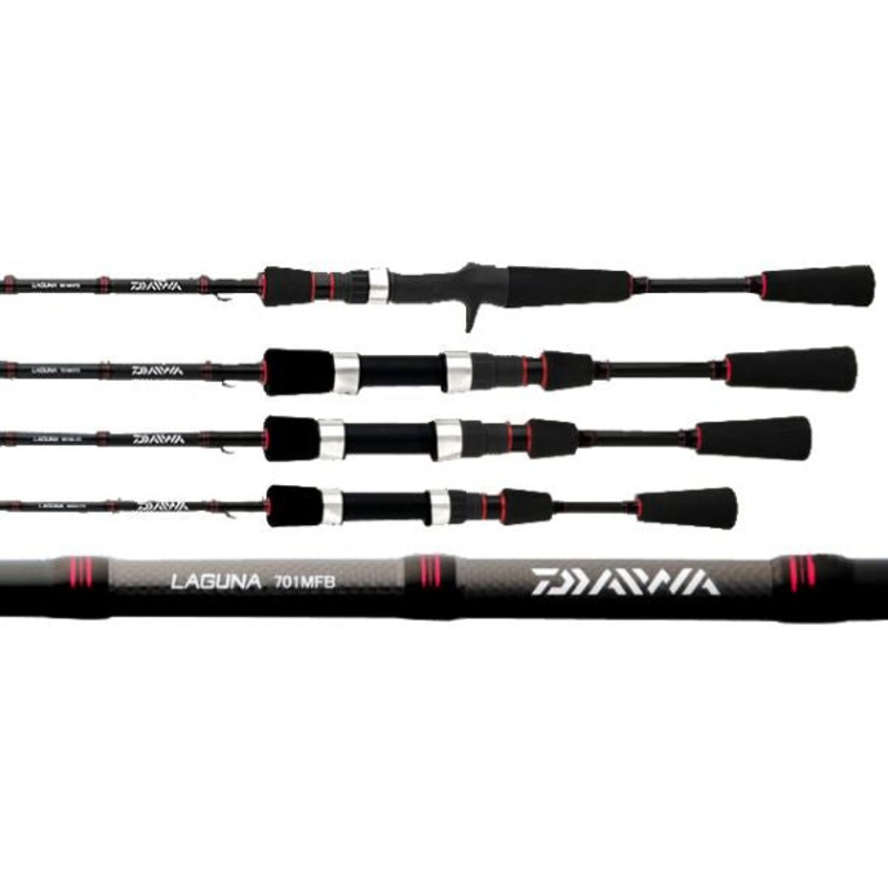 Daiwa Laguna Spinning Rod|LAG601MFS | 6′ Medium|LAG661MFS | 6’6″ Medium|LAG562ULFS | 5’6″ Ultra Light|LAG602ULFS | 6′ Ultra Light|LAG662MFS | 6’6″ Medium 2pc.