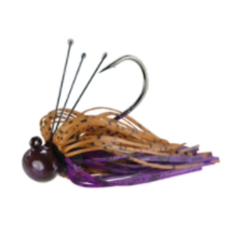 Picasso Tungsten Football Jig|1/2  4/0|3/8  3/0|3/4  4/0|3/8  4/0|Green Pumpkin Tiger/Purple|Aarons Magic|PB&J