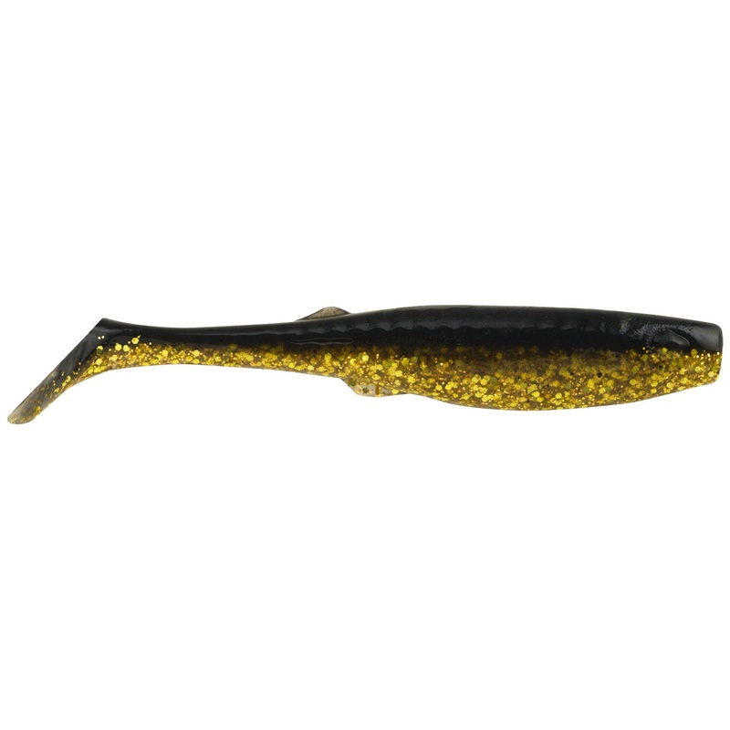 Berkley Gulp Paddleshad|3in.|4in.|Pearl White|New Penny|Black Gold|Pearl White Chart|Root Beer Gold/Chart