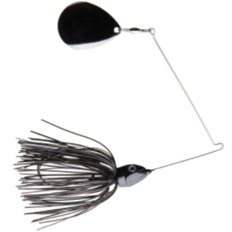 V&M Big LeBoom Spinnerbait|1/2|3/4|Black Red|Threadfin Gold Blade|White Gold Blade