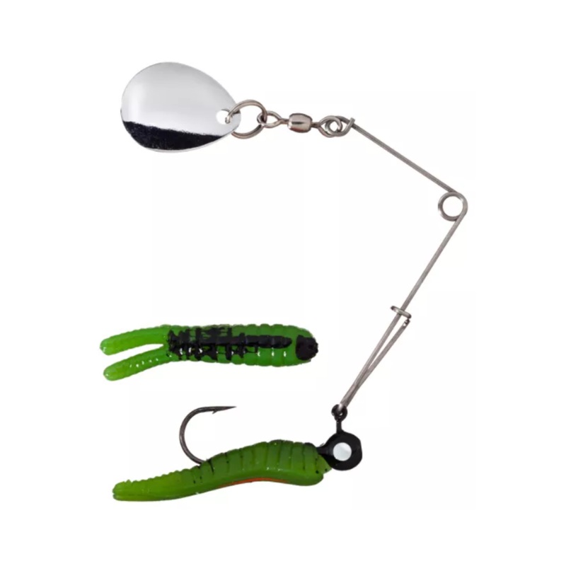 Johnson Beetle Spin|1/8oz.|1/4oz.|Green Black|Yellow Black|White Red|Fire Tiger|White/Black Stripe|Chartruese/Black Spots|Pearl Blue Sparkle/Chartreuse|Pink Sparkle|Chartreuse/Black Spot|White/Black Spot
