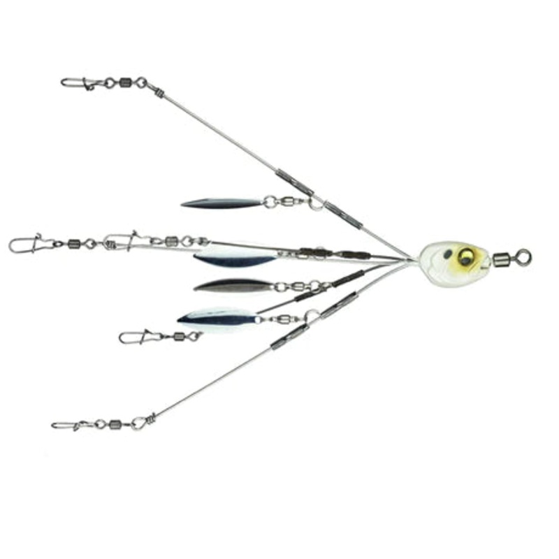6th Sense Divine Umbrella Rig|Spanish Pearl 6.5|4K Shad 6.5|Spanish Pearl 5.5|4K Shad 5.5|4K Shad 6.5 8-Blade