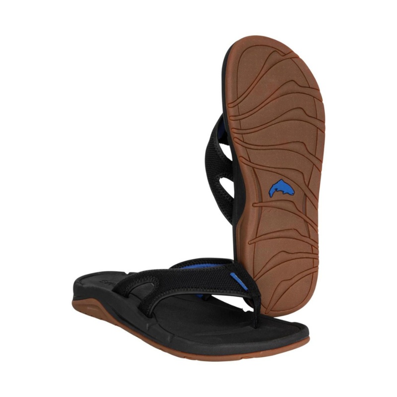 Simms Challenger Flip Flop|Black|Cinder|Lichen|8|9|10|11|12|13|14