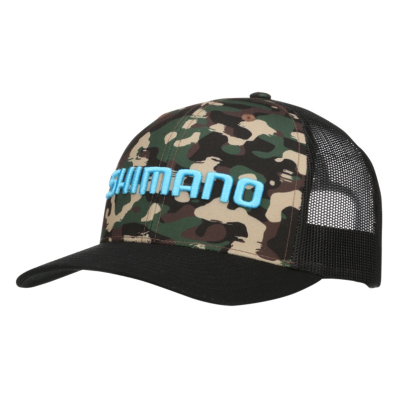 Shimano Printed Trucker Cap|Camo/Green|Camo/Black