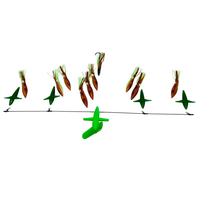 ChatterLures – 36in Side Trackers – 9in Floating Bulb Squids