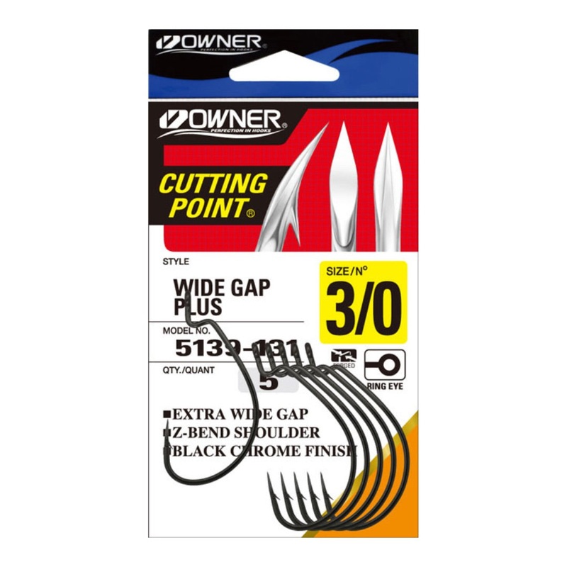 Owner – Wide Gap Plus Swim Bait Hooks (5139)