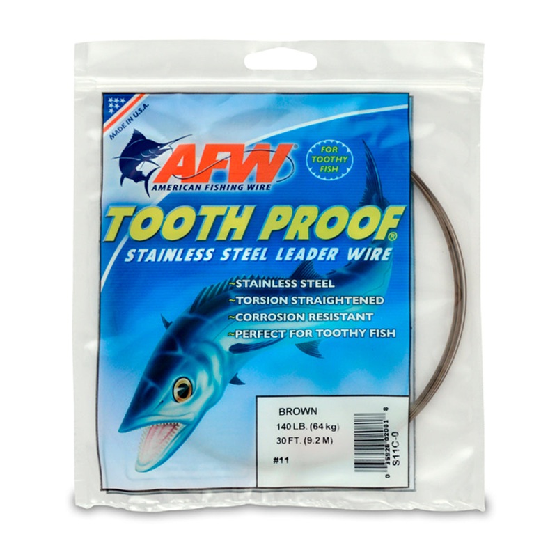 AFW – Tooth Proof Stainless Steel Single Strand Leader Wire