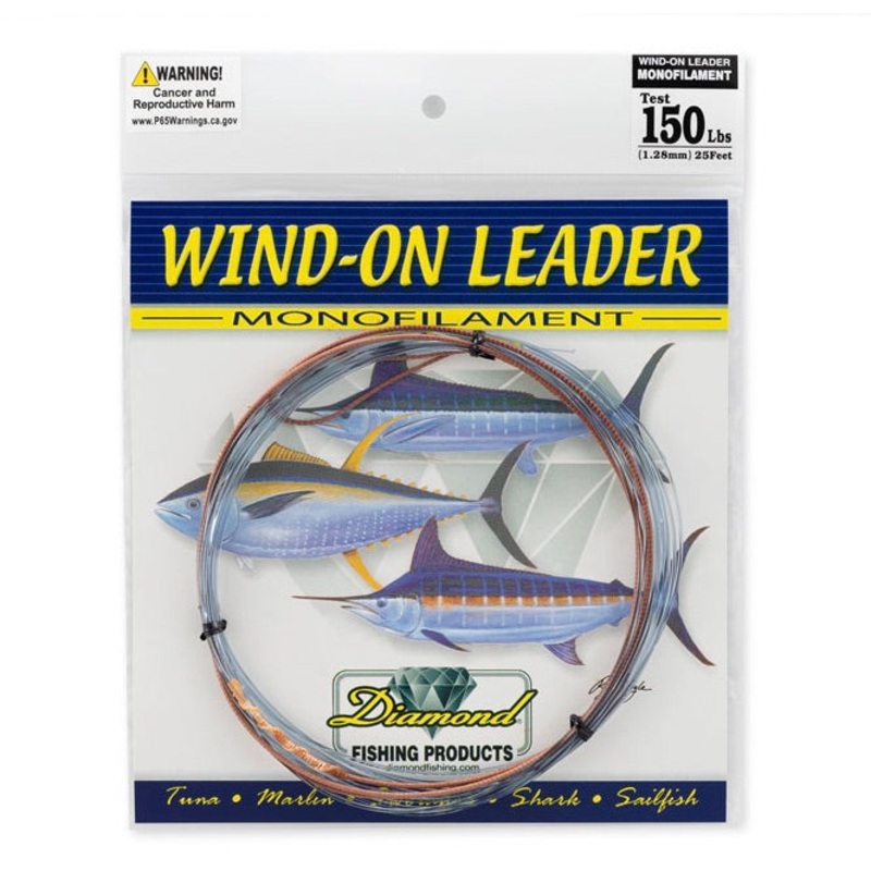 Diamond – 25ft X-TRA Hard Wind-On Leaders