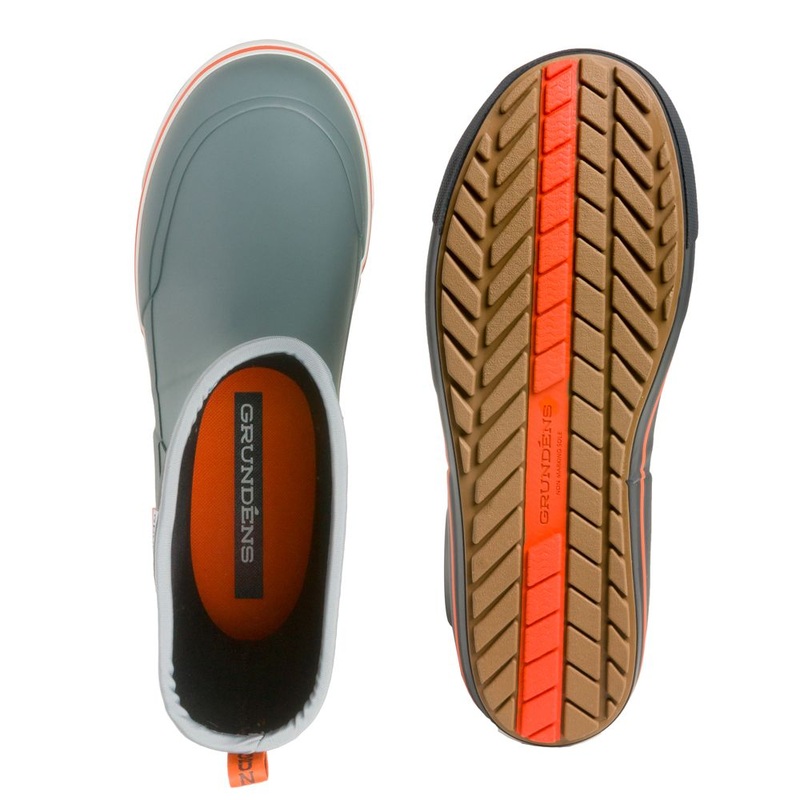 Grundens – 12in Deck Boot|Monument Grey|Refraction Camo Stone|Anchor|White|8|9|10|11|12|13