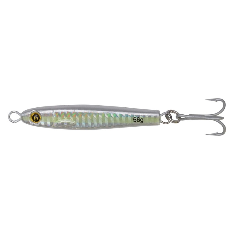 Hogy – Heavy Minnow Jigs|4in – 3.5oz|3in – 2oz|3in – 1-1/4oz|2in – 3/4oz|Silverside|Olive|Pink|Green