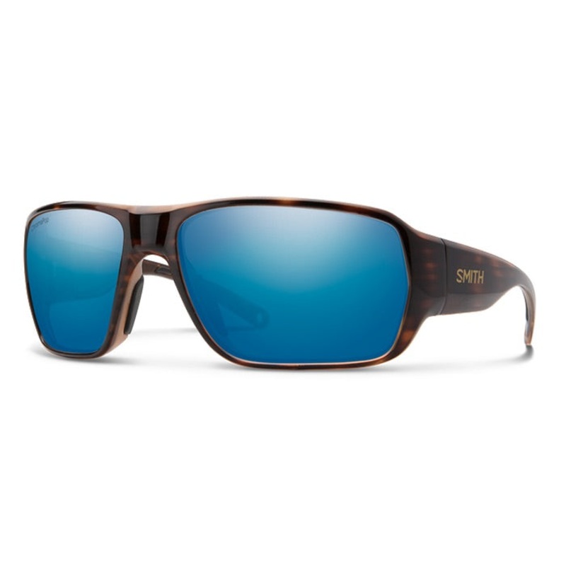 Smith – Castaway Sunglasses|Matte Tortoise + ChromaPop Glass Polarized Brown Lens|Tortoise + ChromaPop Glass Polarized Blue Mirror Lens